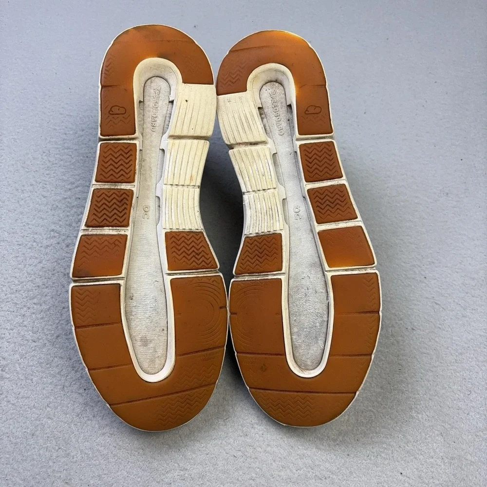 On The Roger Shoes Mens Size 9 White Leather Cushioned Casual Sneakers